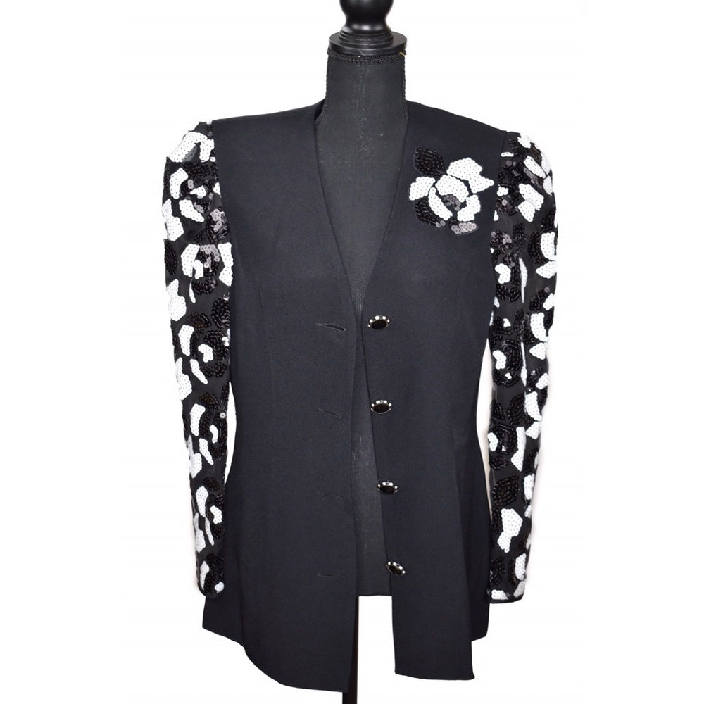 Anna Crimmins for Umi Sequin Sleeve Blazer - Sz 8